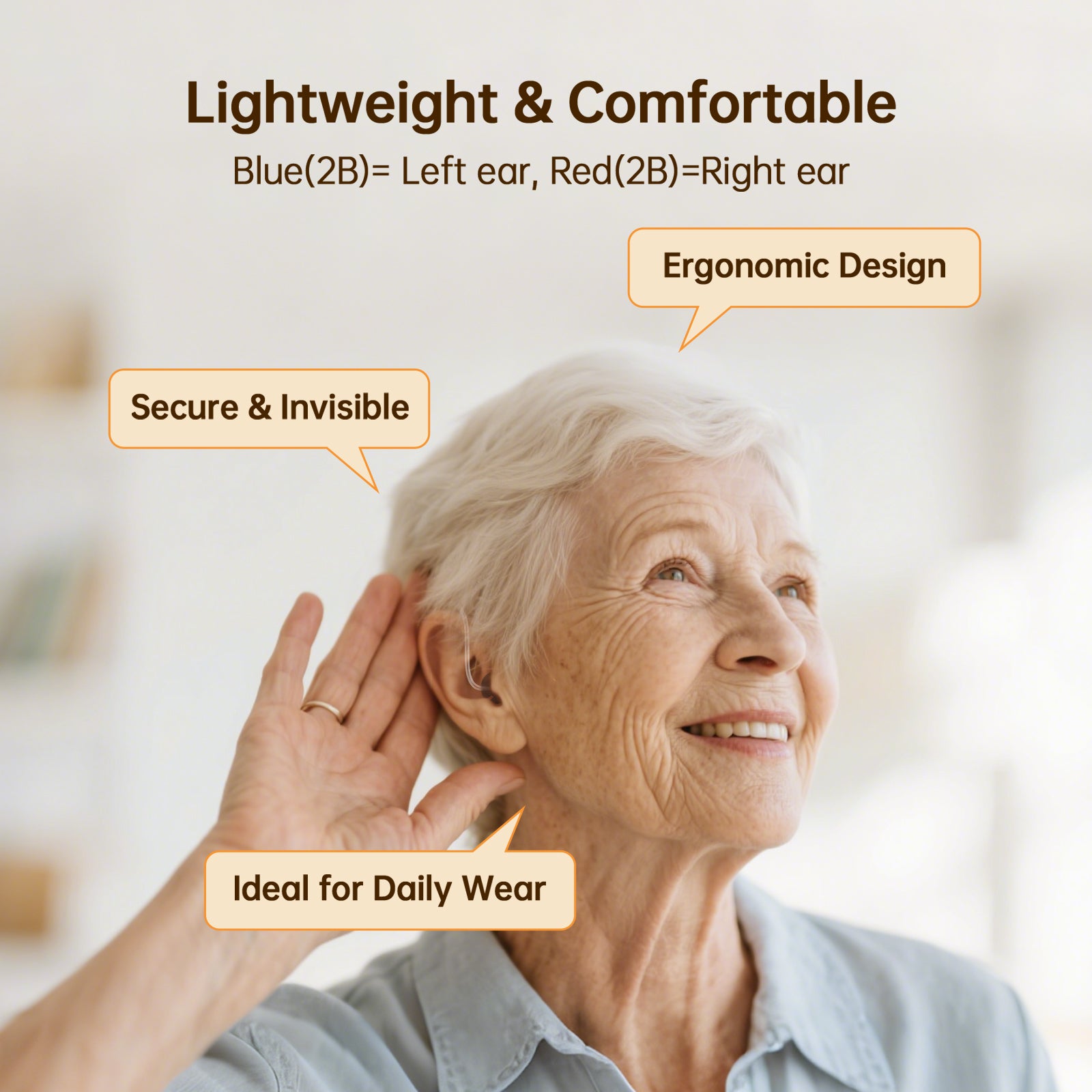 OTC Bigprot Sonix107 AI Noise-Canceling Hearing Aid
